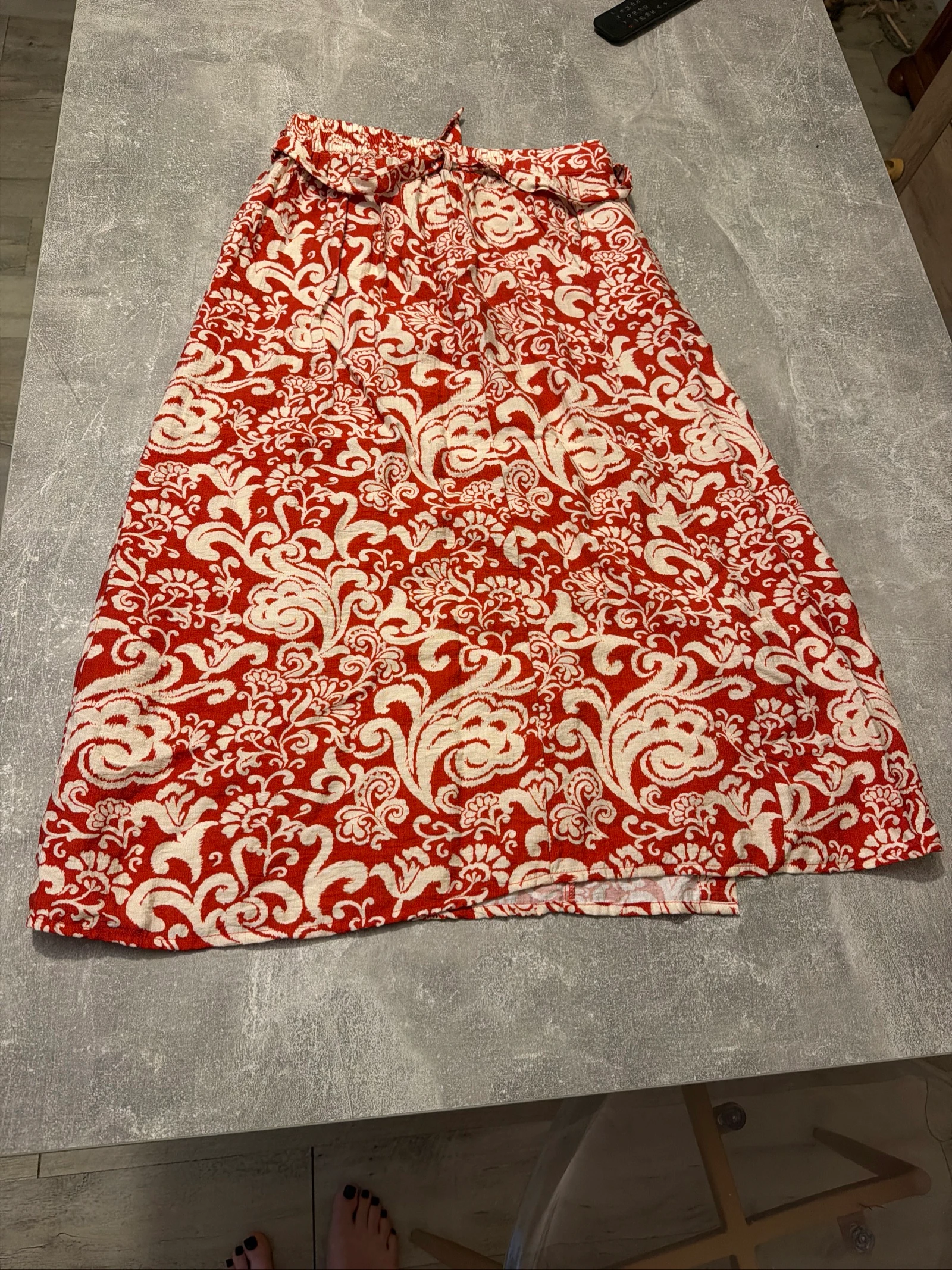 Falda larga roja blanca Armand Thiery 36 en muy buen estado – photo 4